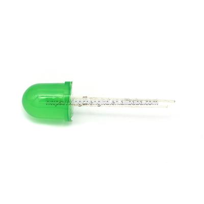 China F10 10MM LED Lamp Bead Green Light Dip Light Emitting Diode F10 10MM GREEN LED Light for sale