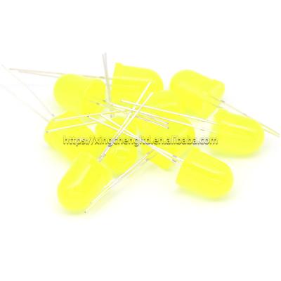 China 3C Digital Product F10 10MM LED Lamp Bead Yellow Light Dip Light Emitting Diode for sale