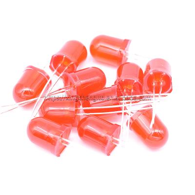 China 3C Digital Product F10 10MM LED Lamp Bead Red Light Dip Light Emitting Diode for sale