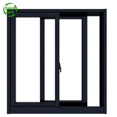 China Folding Aluminum Screen Clearview CE Factory Thermal Break Windows Balcony Window Sliding Glass for sale