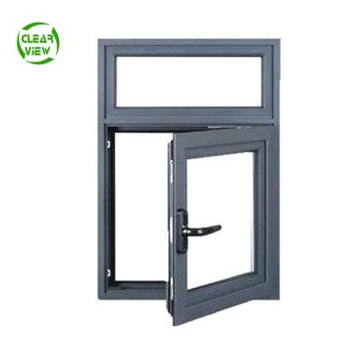 China Hot Sale Sectional Swing Design Glass Aluminum Casement Windows With Security for sale