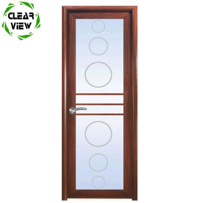 China Aluminum Toughened Swing Clearview Furnishing Single Glass Side Hung Casement Door for sale