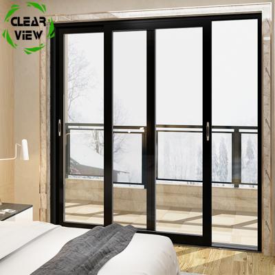 China Clearview Sliding Providing Modern Unbreakable Slide Residential Glass Door for sale