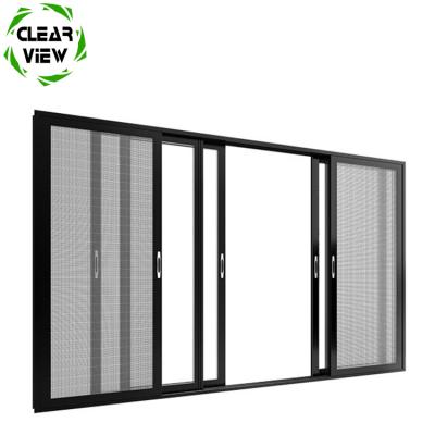 China Clearview Sliding Providing 3 Panel Three Stacker Slide Glass Triple Door for sale