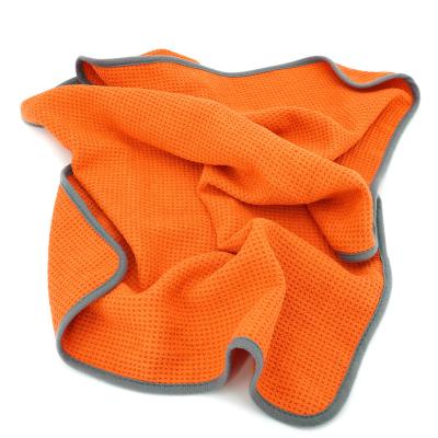 China 28x44inches Microfiber Waffle Weave Microfiber Drying Towel Car for sale