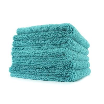 China & Fast Detail Customized 400gsm Double Pile Towel Car Wash 16x16in Microfiber Ultrasonic Cut Polishing Cloth Car Detailing Towel for sale