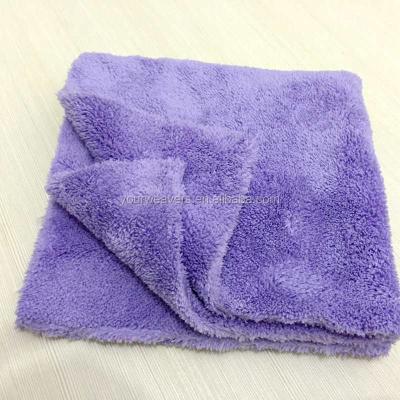 China 500 GSM Soft And Safe Edgeless Plush Microfiber Car Wash Towel 40cm 40 x Car Care Products for sale