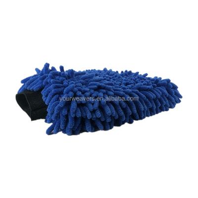 China China Super Absorbent Wholesale Automatic Noodle Microfiber Chenille Car Wash Detailing Glove for sale