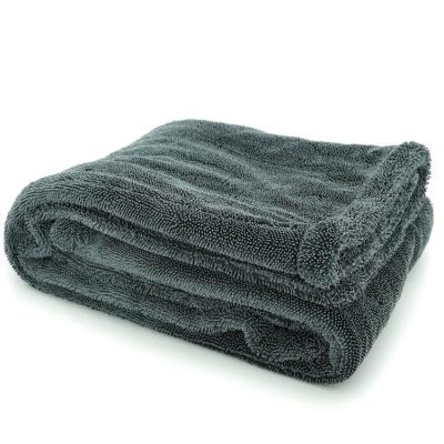 China Super Absorbent 40x40cm Twisted Small Rolled Edge Car Wash Towel 1200GSM Microfiber Car Drying Towel for sale