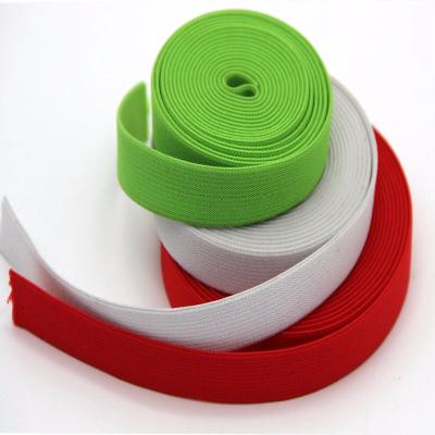 China Soft And Flexible High Elastic Multicolor Adjustable Braided Wide Elastic Band for sale