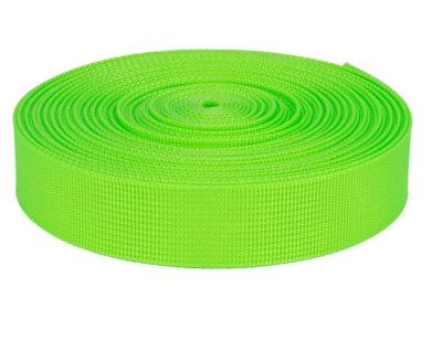 China Flat Green Colored Nylon Webbing Webbing Webbing Nylon Tubular Webbing Webbing Flat Band for sale