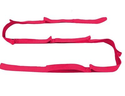 China 100% Premium Quality Flat Lay Nylon Webbing Non-Elastic and Non-Latex Stretching Strap 10 Circles Band for sale