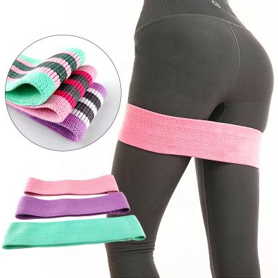 China Yoga Gym Logo Elastic Band Training Resistance Training Loop Bands Exercise Fitness Elastic Band Set for sale