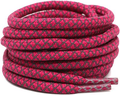 China Quality durable soft polyester half round and nylon shoe laces for Xinda sneakers lace shoe strings for sale