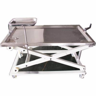 China Large High Quality Animal Autopsy Medical Table Dissection Table for sale