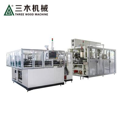 China Building Material Semi Servo I Shape And T Stores Pampering Disposable Baby Diaper Making Machine for sale