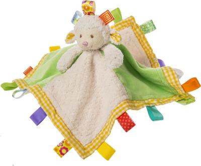 China Popular plush Amazon products support customized animal plush safety blankets for children. for sale