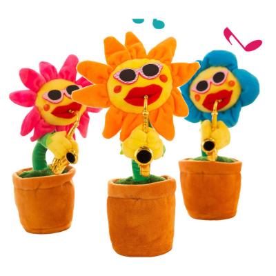 China Soft Plush Dancing Flower Musical Toy Kid Infant Doll Festival Gift Healthy for sale