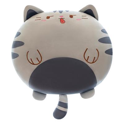 China Plush Customize Lovely Cat Back Pillow Cushion New Cat Cake Office Nap Pillow Creative Party Nap Pillow for sale