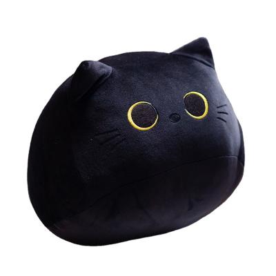 China Amazon Hot Selling Plush Gifts Supports Customized Cute Cute Black Cat Pillow Plush Doll Stuffed Cat Plush Toy for sale