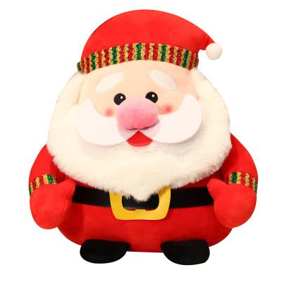 China Custom Cute Stuffed Plush Doll Milu Deer Doll Stuffed Plush Toy Kids Cute Santa Claus Hug Christmas Gift Plush Doll for sale