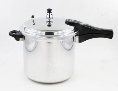 China Factory Wholesale 7L Viable Cheap Price Polished Aluminum Mirror Pressure Cooker For Quick Cooking for sale