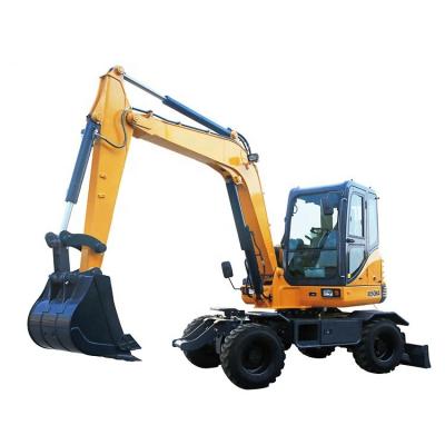 China China New Xe60wa 6tons Big Bucket Hotels Hydraulic Mini Wheel Excavator Excavator For Sale for sale