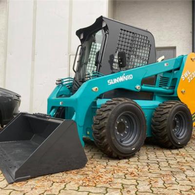 China SUNWARD Hotels Swl3230 Wheel Loader 1100kg Wheeled Skid Steer Loader With Cheap Price for sale