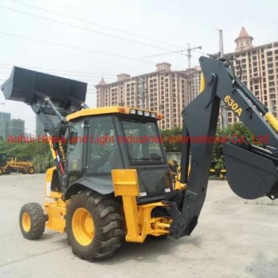 China Good Quality Excavator Company Sinomach Cheapest Price Backhoe Loader 630A 70kw Mini Small Backhoe Loader with Auger for sale