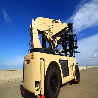 China Heavy Duty Excavator Company Socma Hnfc 120-450 Counter Balance Crane Official 12 Ton Hydraulic Forklift Crane Truck Forklift for sale