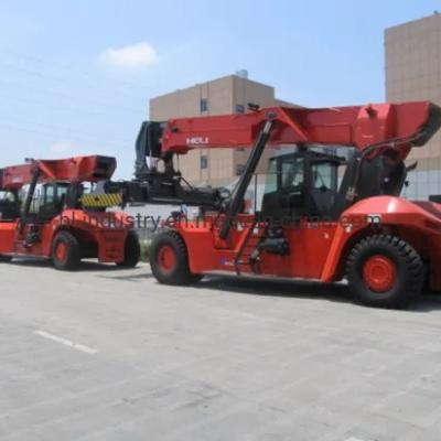 China Cpcd180ec5 Excavator Forklift Company Driven Heavy Duty Empty Container Stacker for sale