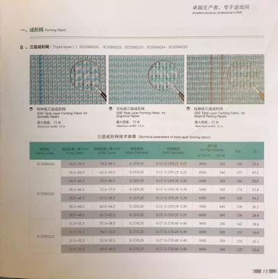 China ISO 9001 2000 Certified Forming Fabric for Special and Graphical Paper Production for sale