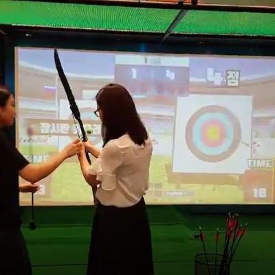 China 30points PP4 Touch Multi-Person Archery Interactive Shooting Projection System for sale