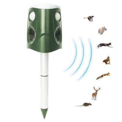 China Solar Powered 360 Degree Ultrasonic Outdoor Pet Reflector Pest Control Pest Repeller for Garden for sale