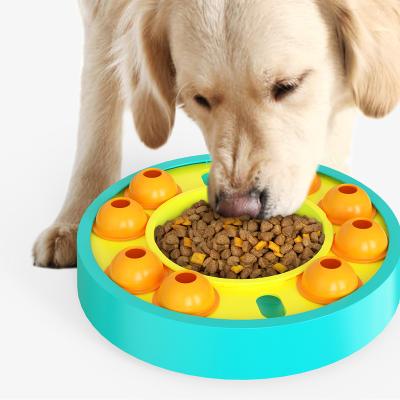 China Dogs Pet Slow Food Training Toy Dog Slow Feeding Bowl With Food Permeable Design for sale