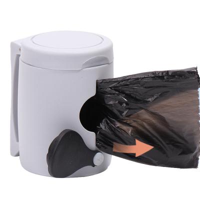 China Plastic Portable Dogs Pet Bin Pet Waste Station For Outdoor Travel for sale