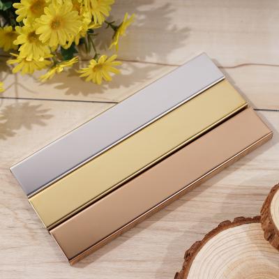 China Modern Luxury Atmospheric Gold Stainless Steel Tile Trim Corner Decoration Furniture Decoration for sale