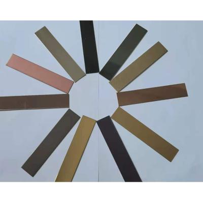 China Modern Decorative Stainless Steel Profile Building Materials Restaurant Trim Panels Strips Metal Flat Sheet for sale