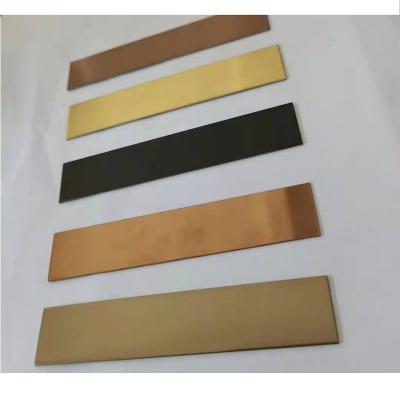 China Fashion Design Mirror Furniture Home Decor Modern Flat Sheet Metal Stainless Steel Decorative Strip for sale