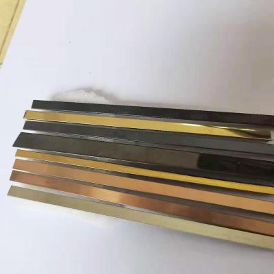 China 2022 Modern Multicolor Metal Trim T Profile For Wall Floor Decorative Trims T Shape Stainless Steel for sale