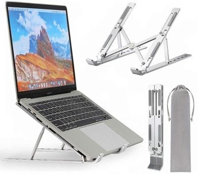 China New Aluminum Alloy Laptop Phone Stand Portable and Strong Portable Fold Bracket Able Notebook Stands for 7-17 inch Laptop Tablet for sale