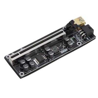 China VER009s Plus 8 Capacitors Riser For USB3.0 Cable Interface Video Card Plus PCI-e 1X Riser 009s To 16X Card New Version 12.9*4.4*1.2 for sale