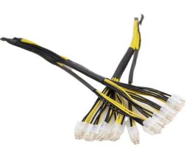 China High Quality Telecommunication Power Supply Extension Cable 5 Pcs 6 Pin Connectors 18AWG for sale