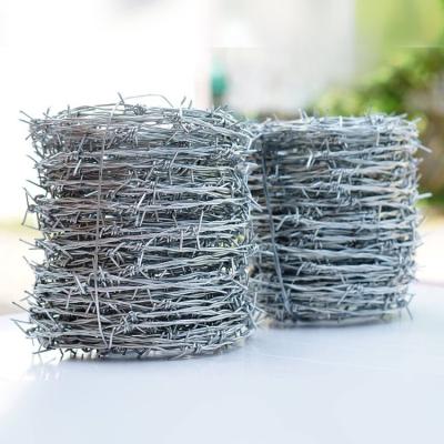 China Hot Sale High Tensile Electric Galvanized Barbwire Barbed Wire Barb Wire Barb Wire Bracket Price Per Protective Building Iron Roll for sale