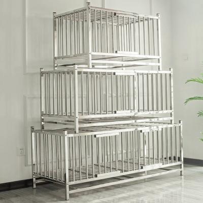 China Farms Wholesale High Capacity Guinea Pig Wire Mesh Stainless Steel Walk In Indoor Movable Rooster Galvanized Large Chicken Cage for sale