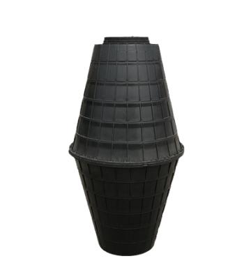 China Excreta Disposal Low Price Factory Quality Double Urn 7mm PE Inventory Secured Plastic Septic Tank for sale