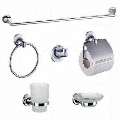 China Cheap Zinc Alloy Chrome Auto Operation Good Quality Bathroom Accessory Sanitary Ware Set for sale