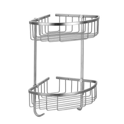 China OEM/ODM Ningbo Manufacture Modern High Quality Bathroom Accessory Wall Mounted Metal Wire Soap Basket Holder for sale