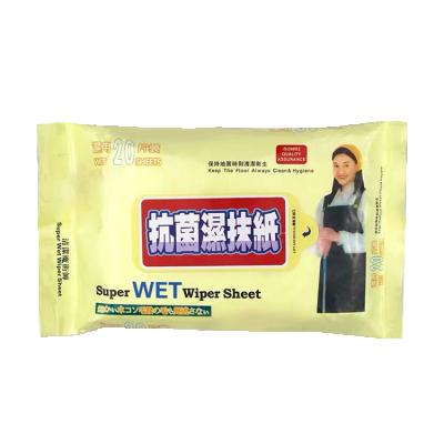 China Cleaning Factory Sale Super Wet Spunlace Non Woven Fabric Wiper Sheet For Flat Mop for sale