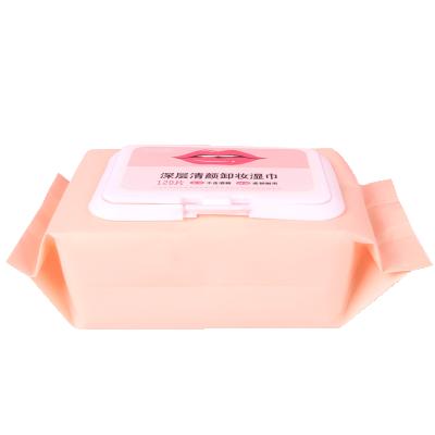 China Acceptable Deep Cleansing Formula 120pcs Makeup Removal Contract Manufacturing Mild Makeup Remover Wipes for sale